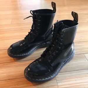 Dr. Martens 1460 Black Patent Leather Boots size 9
